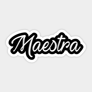 Maestra Sticker